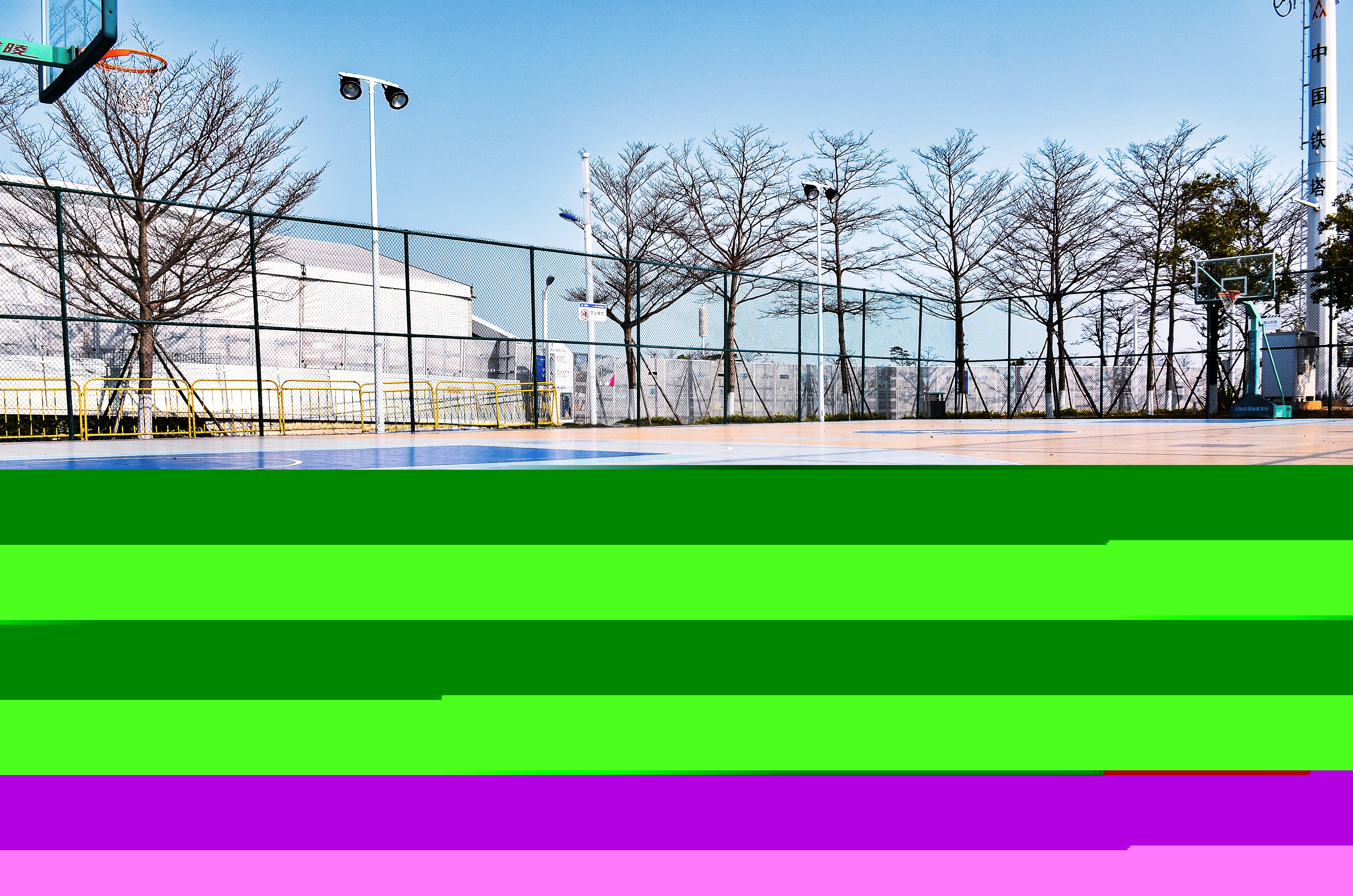 福建晉江第二體育中心戶外籃球場(chǎng)
